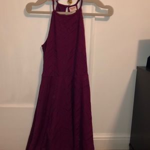 Burgundy dress
